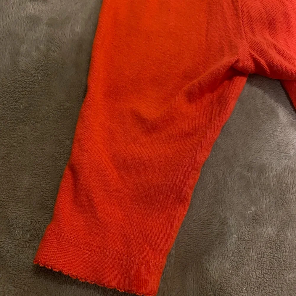 Carter's Baby Orange Lettuce Trim Pants Size 3 Months